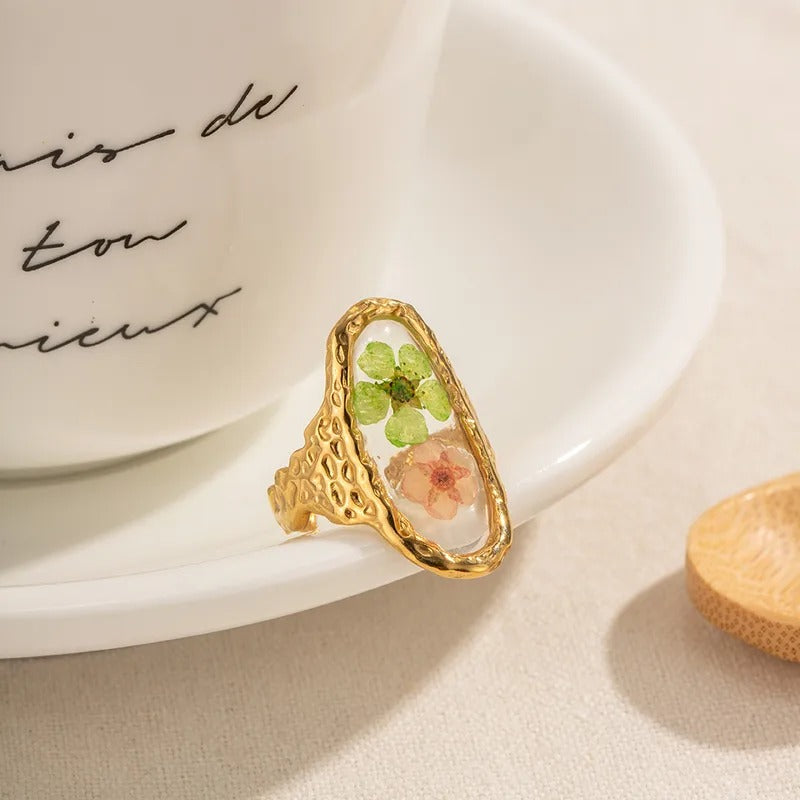 Anillo Primavera (con enchape 18k)
