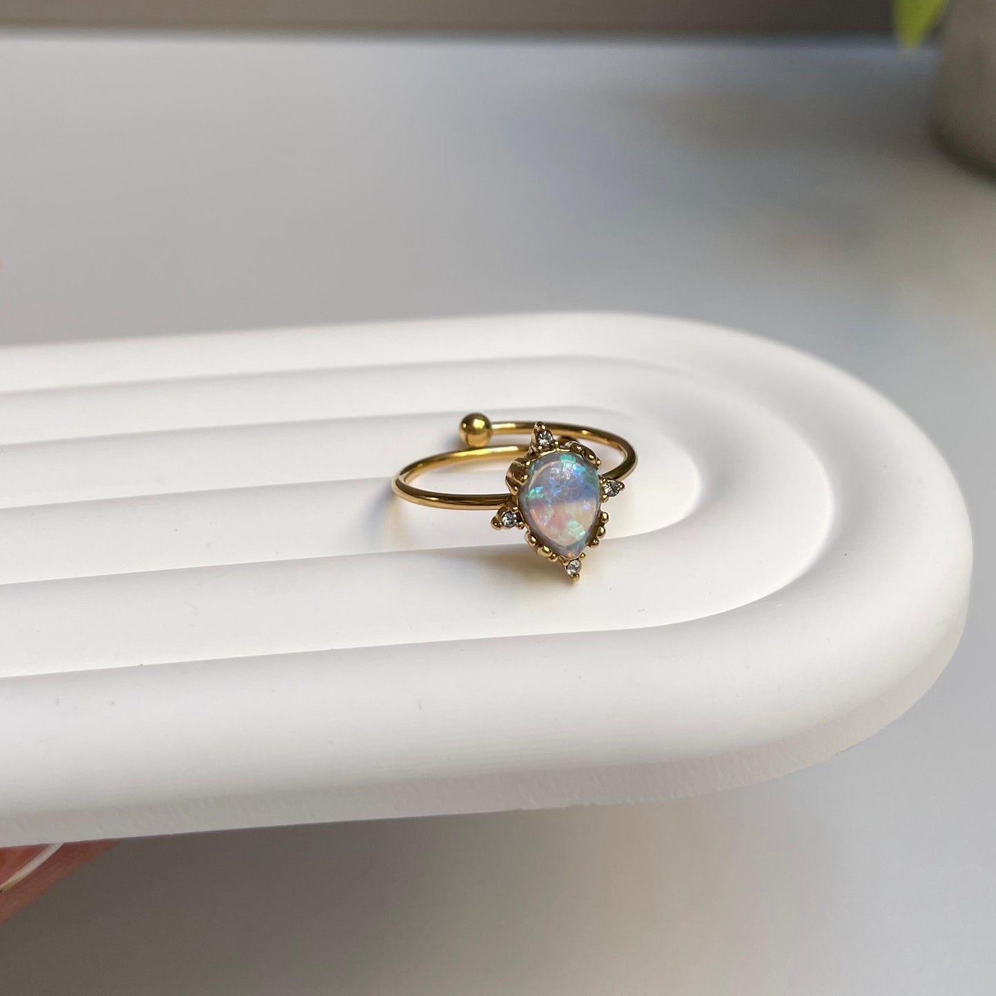 Anillo Lyra (enchapado de oro)