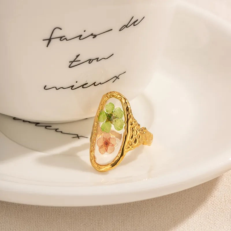 Anillo Primavera (con enchape 18k)