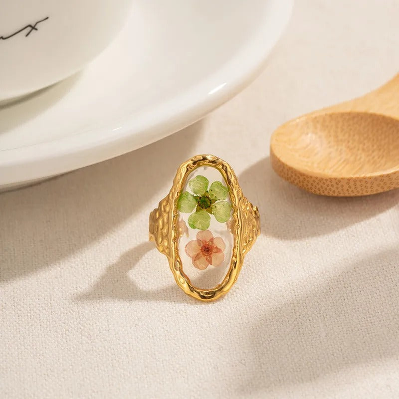 Anillo Primavera (con enchape 18k)