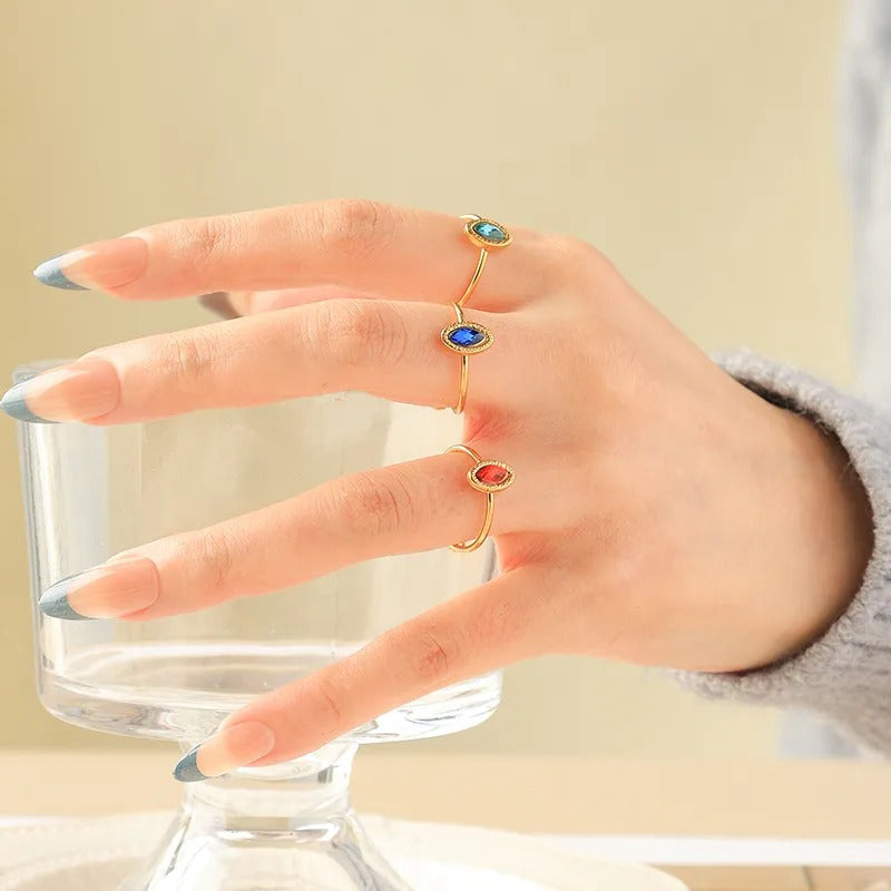 Anillo Indian (enchape de oro)