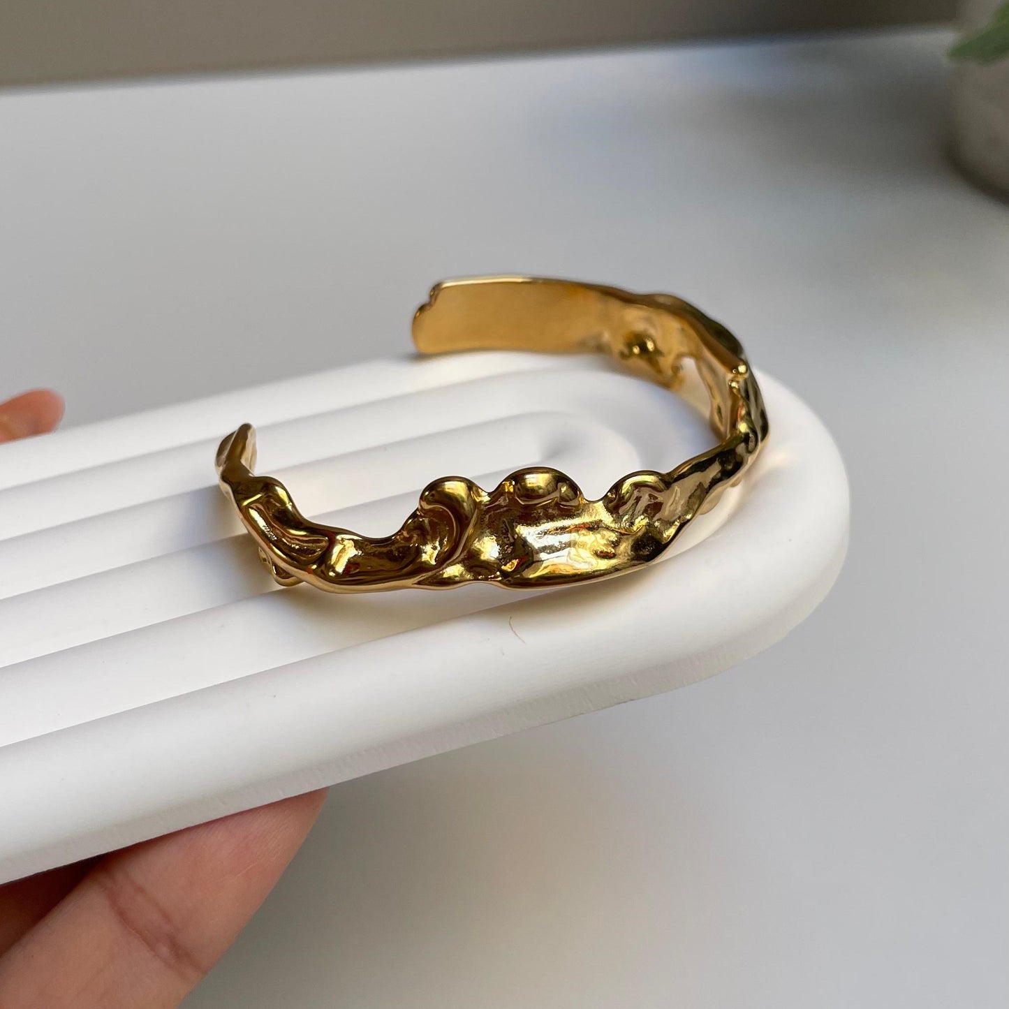 Brazalete Seraphine (enchapado de oro)