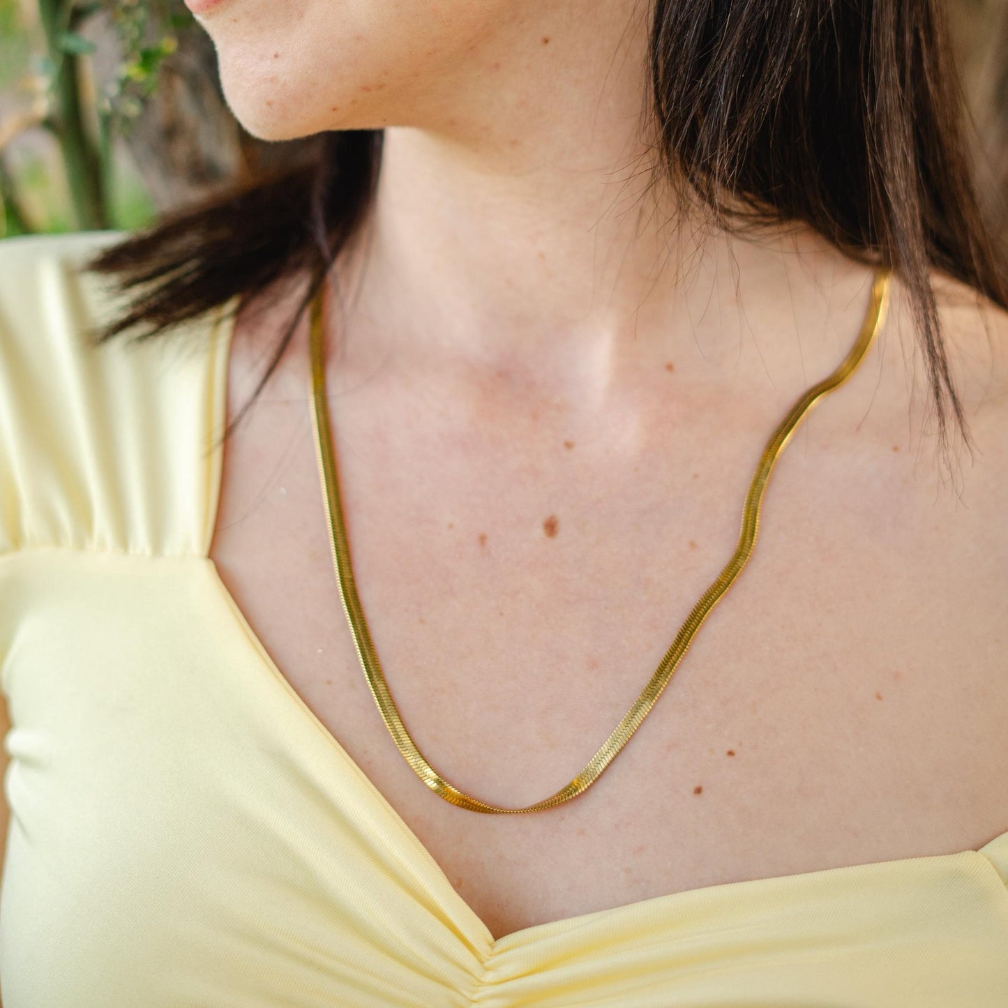Collar Idilio (enchapado en oro)