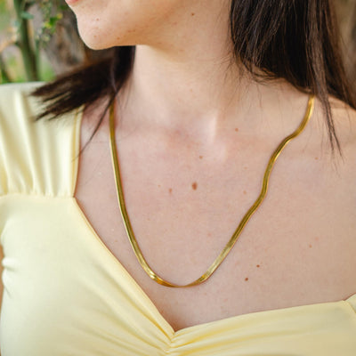Collar Idilio (enchapado en oro)