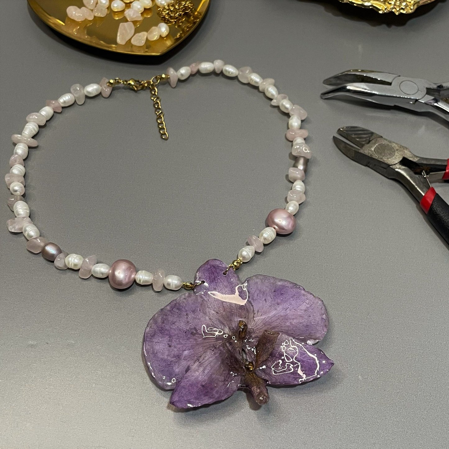 Collar Orquídea Natural