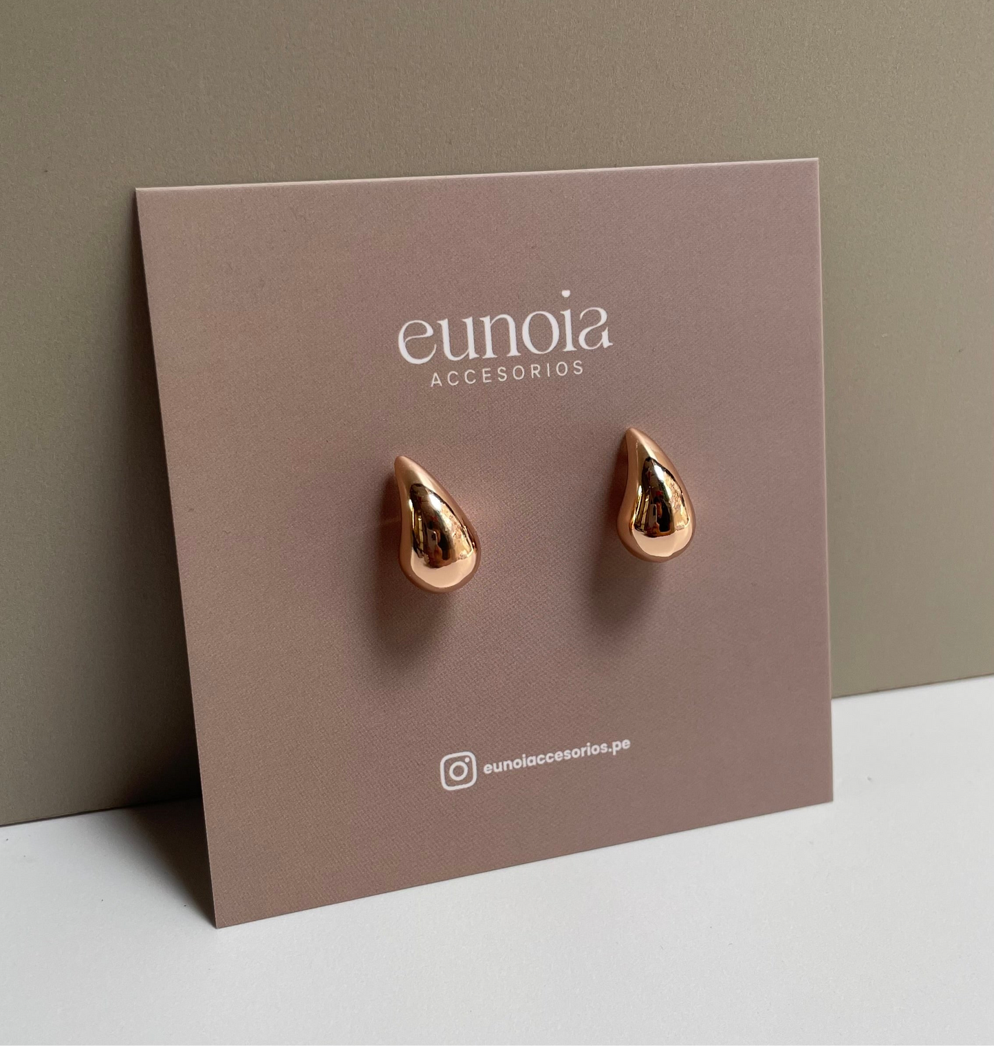 Aretes Bottega (enchapado de oro)