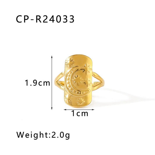 Anillo Selene (con enchape 18k)