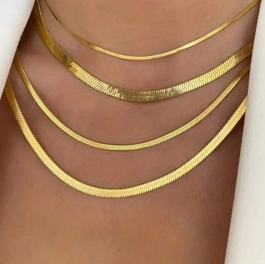 Collar Idilio (enchapado en oro)