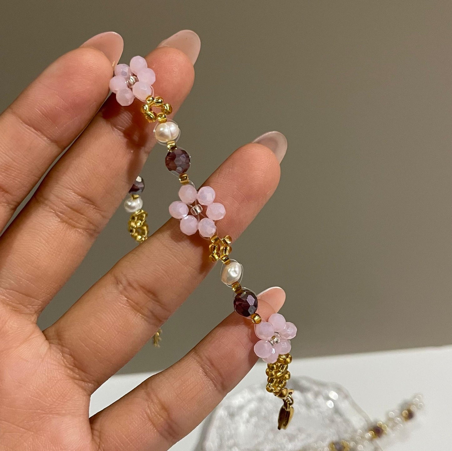 Pulsera Flores y muranos