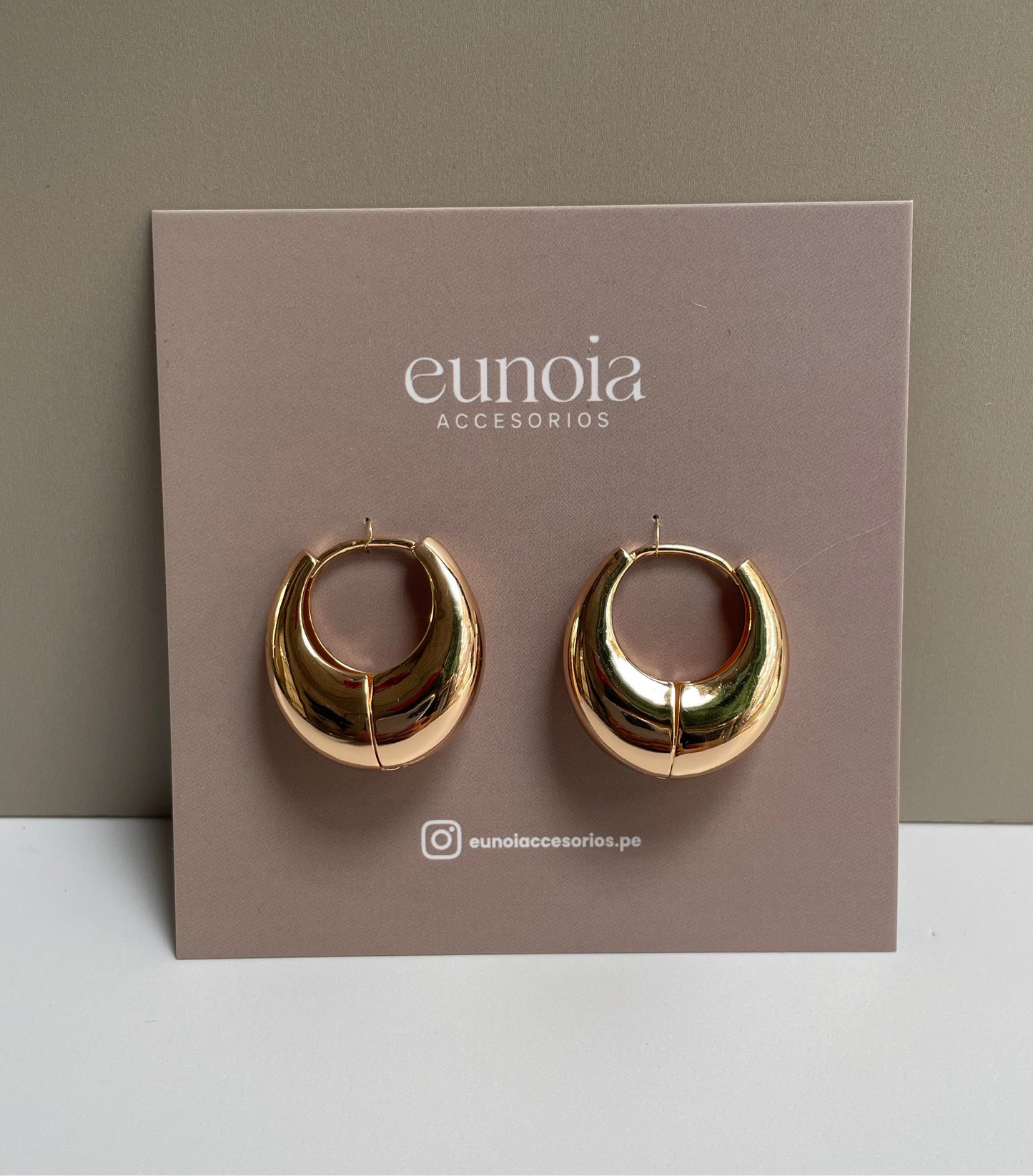 Candongas Clip (enchapado de oro)