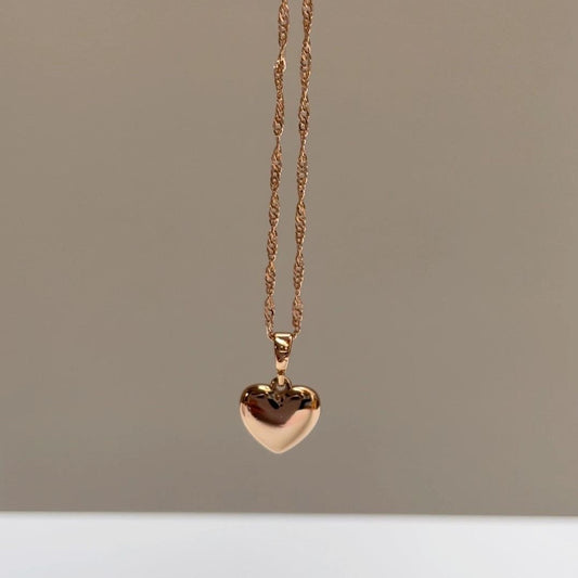 Collar In Love (enchapado de oro)