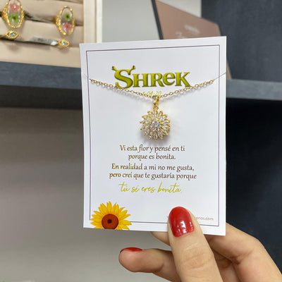 Collar Shrek con tarjeta dedicatoria