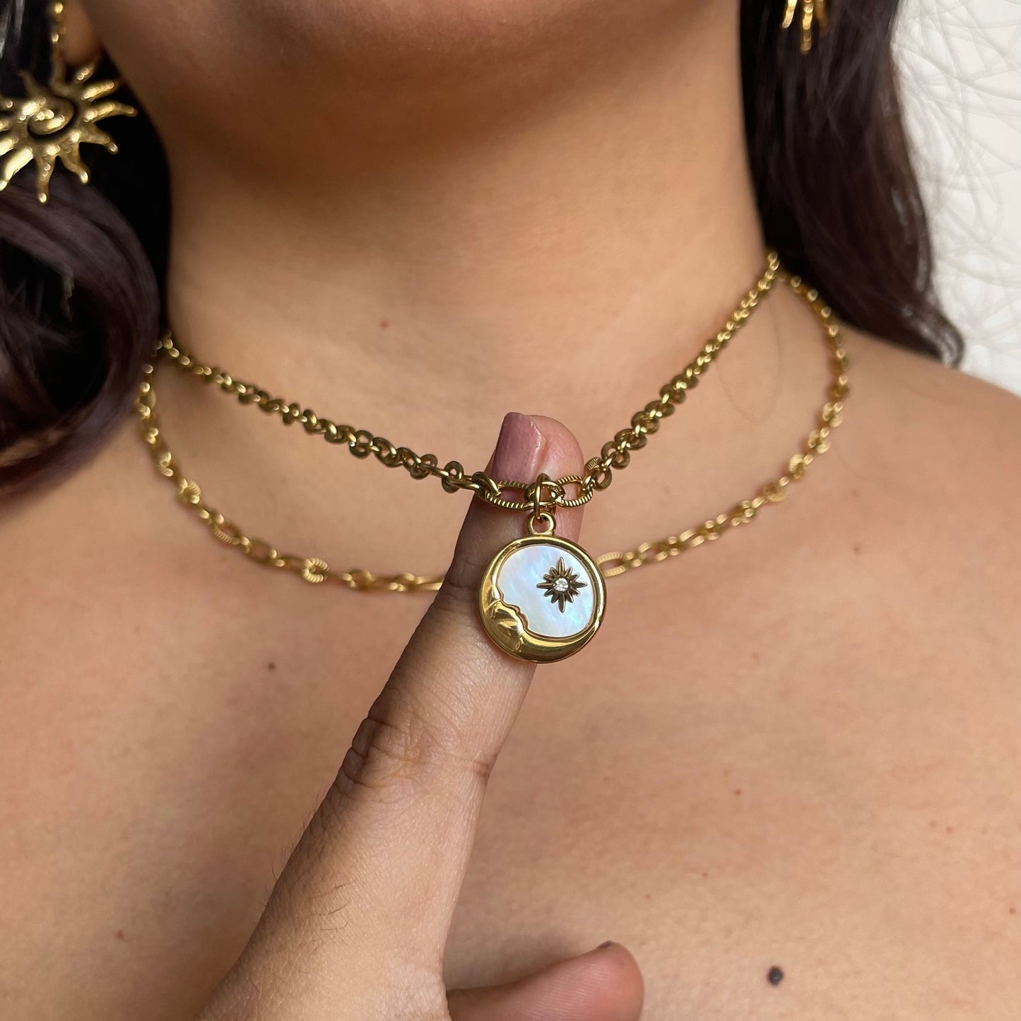 Collar Nyxia (enchape 18k)