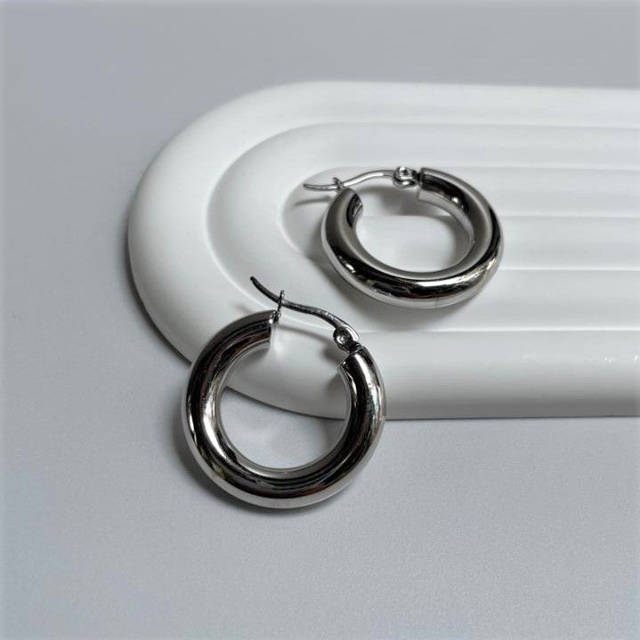 Argollas plateadas