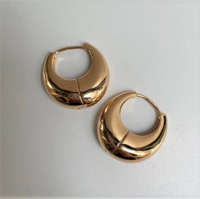 Candongas Clip (enchapado de oro)