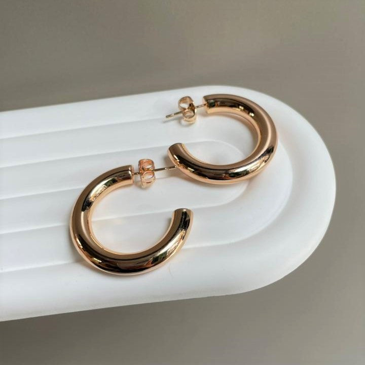 Argollas Lina (enchapado de oro)