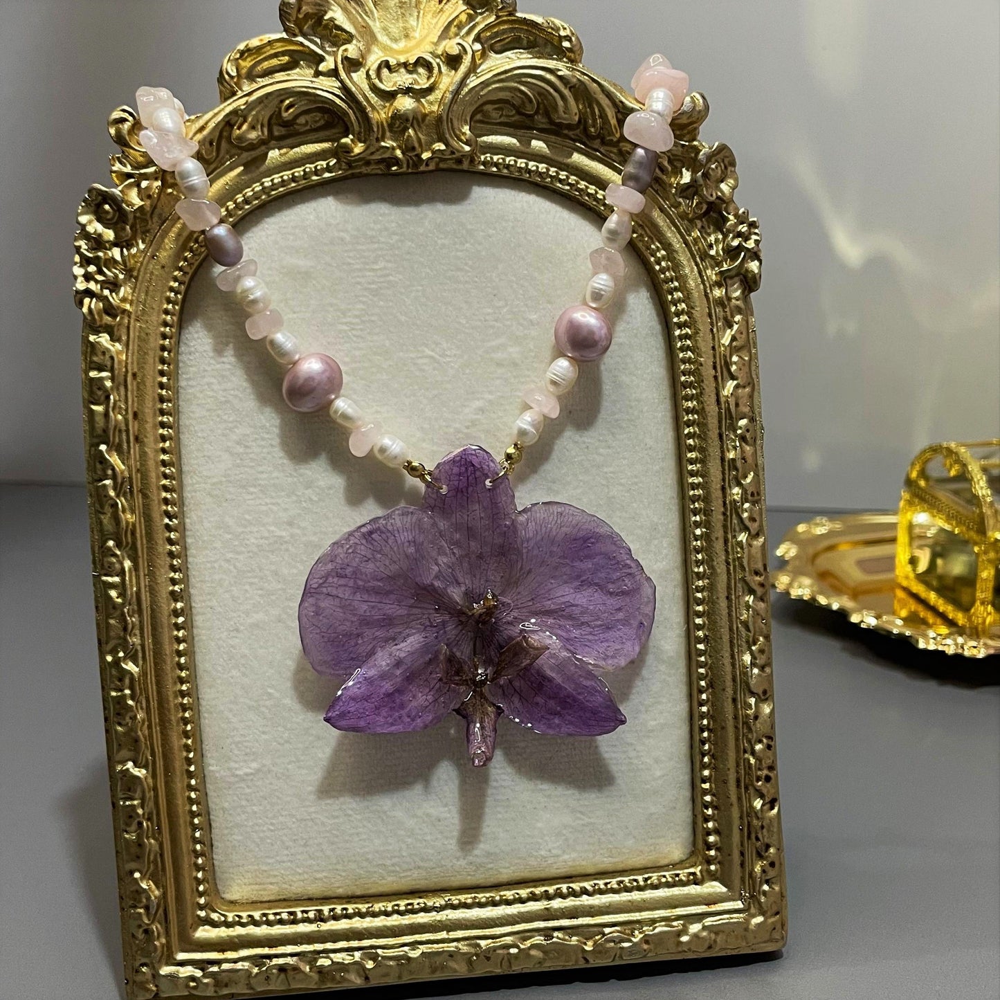 Collar Orquídea Natural