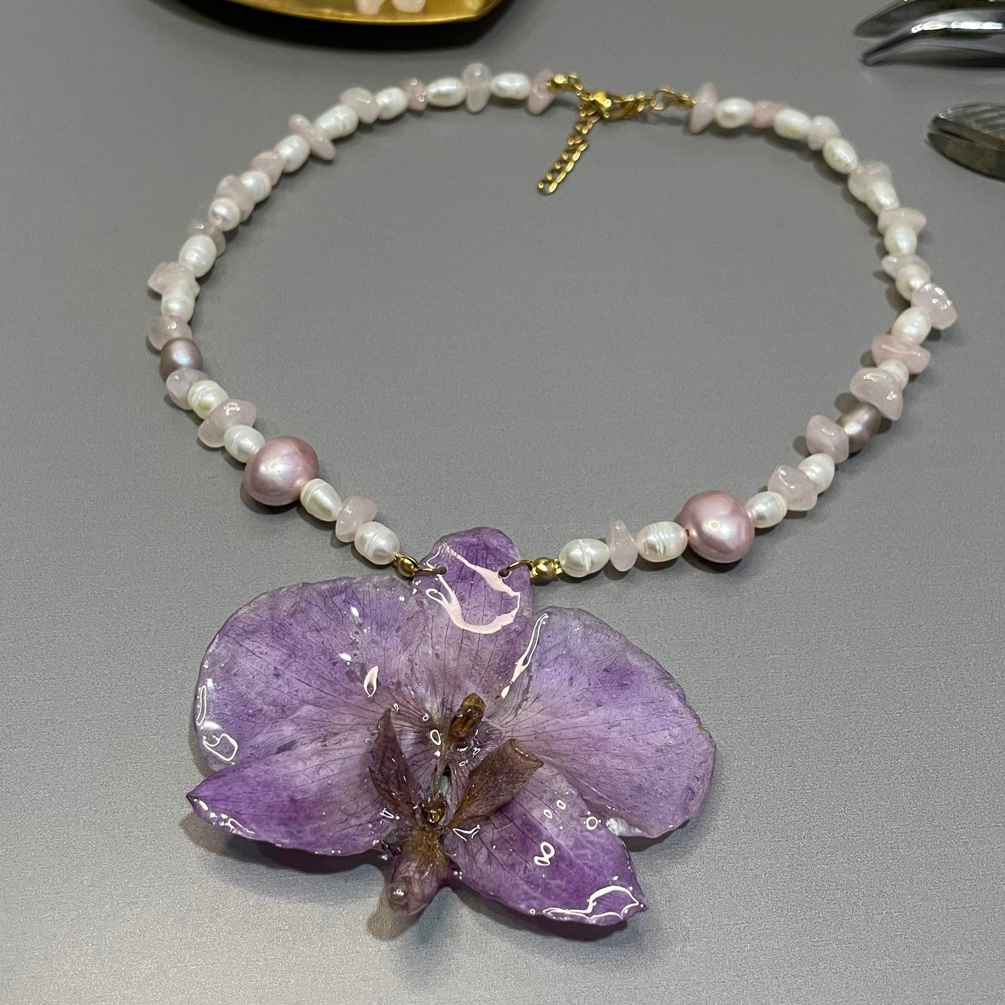 Collar Orquídea Natural