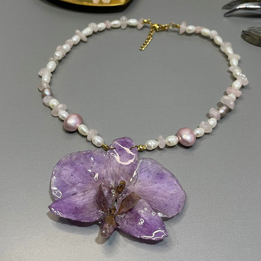 Collar Orquídea Natural