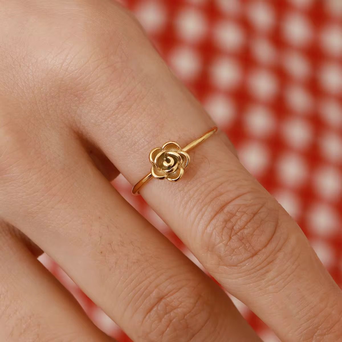 Anillo Roséa (enchapado de oro)