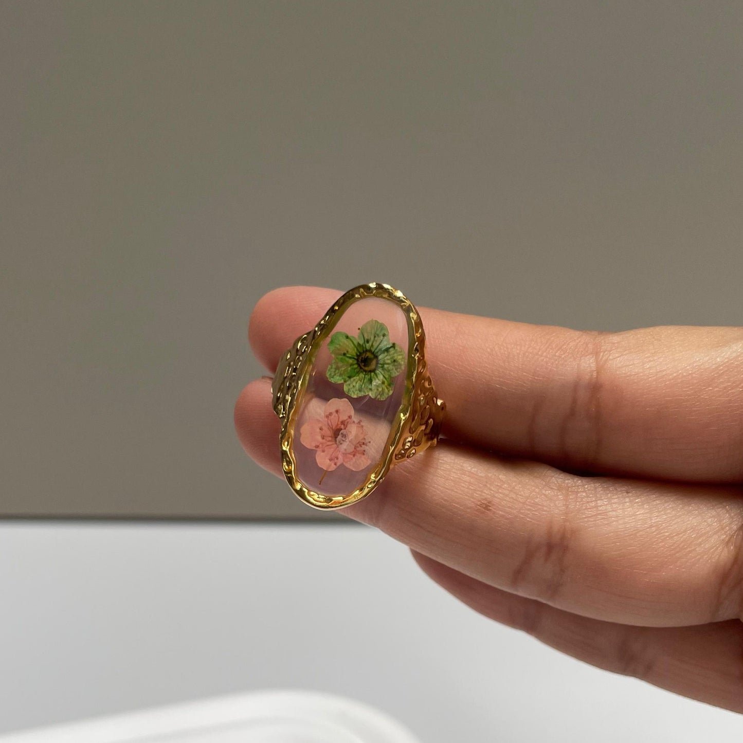 Anillo Primavera (enchapado en oro)