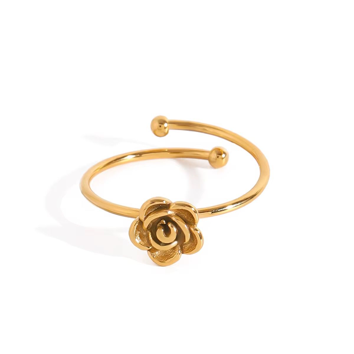 Anillo Roséa (enchapado de oro)