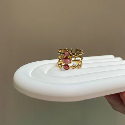 Anillo Atrya (enchapado de oro)