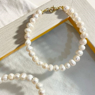 Pulsera perlas de río