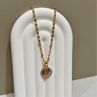 Collar Fe (enchapado de oro)